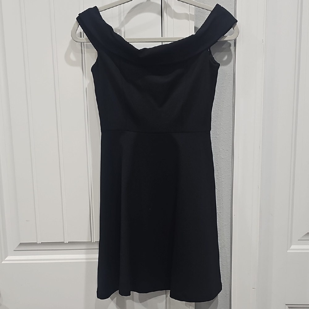 Lulu's Classic Black Strapless Dress